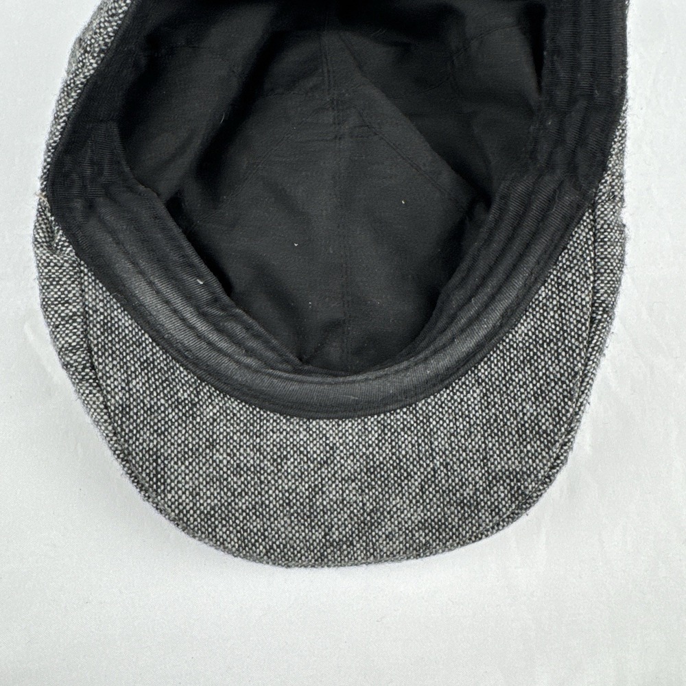 U.S. Polo Assn Gray Tweed Ivy Newsboy Driver Flat Cap Hat S/M - Picture 6 of 9